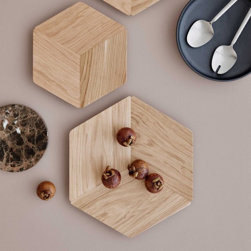 Blomus HEXA Drewniana Misa Dekoracyjna L