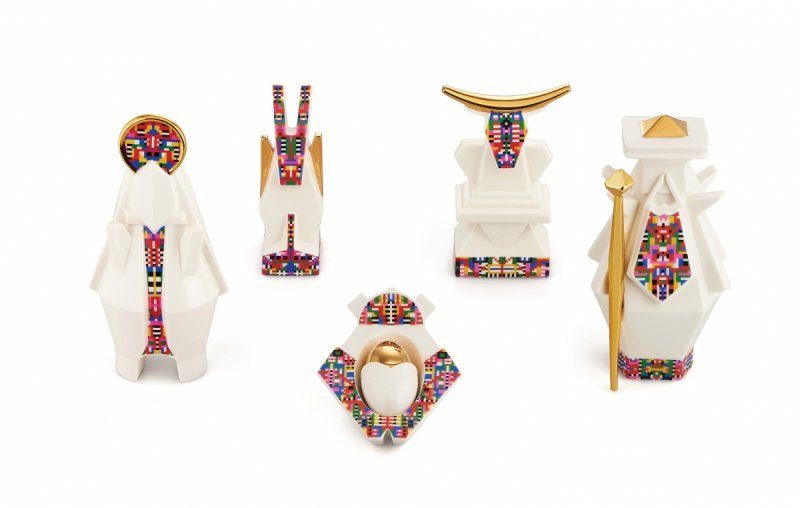 Alessi CHRISTMAS COLLECTION Świąteczna Figurka z Porcelany / Osioł