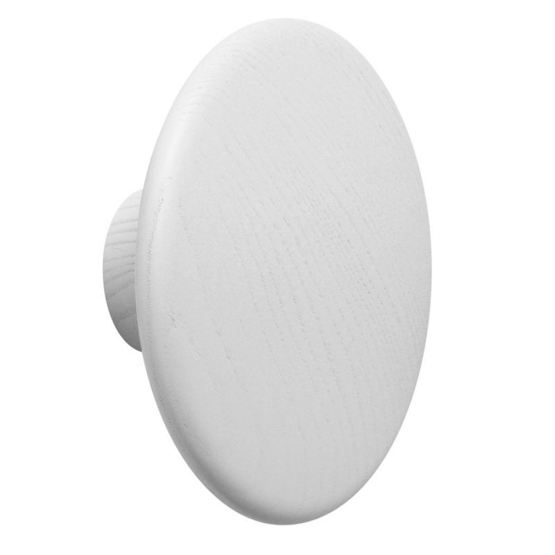 Muuto DOTS Wieszak Drewniany L 17 cm Biały