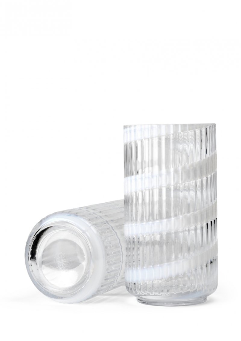 Lyngby Porcelain LYNGBY Wazon Szklany 20,5 cm / Swirl