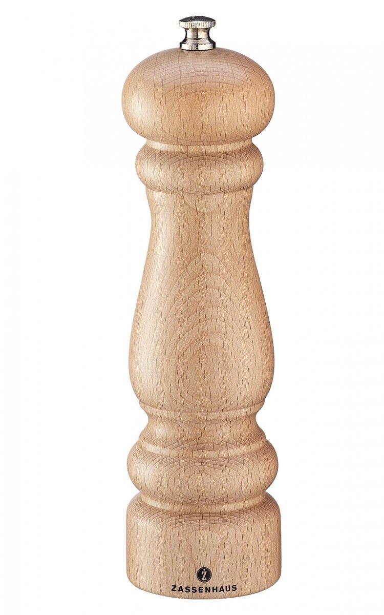 Zassenhaus POTSDAM Drewniany Młynek do Pieprzu 20 cm Naturalny