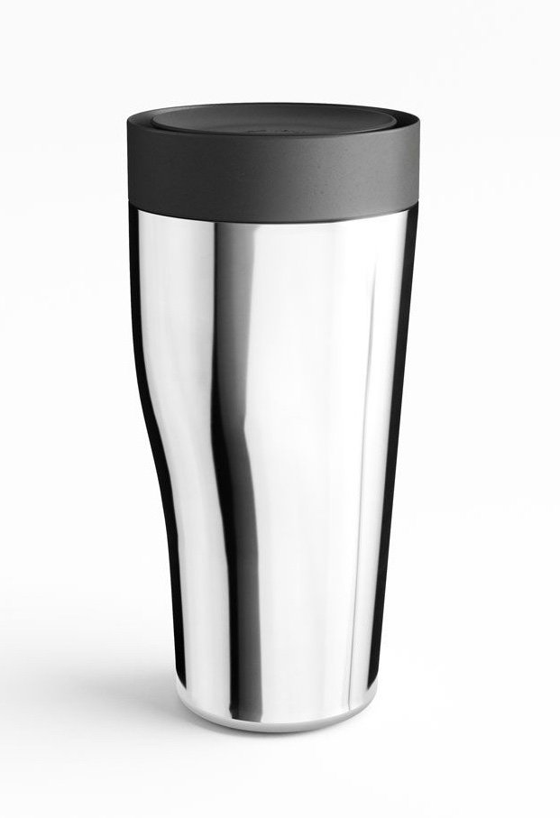 Georg Jensen SKY Stalowy Kubek Termiczny 400 ml / Srebrny