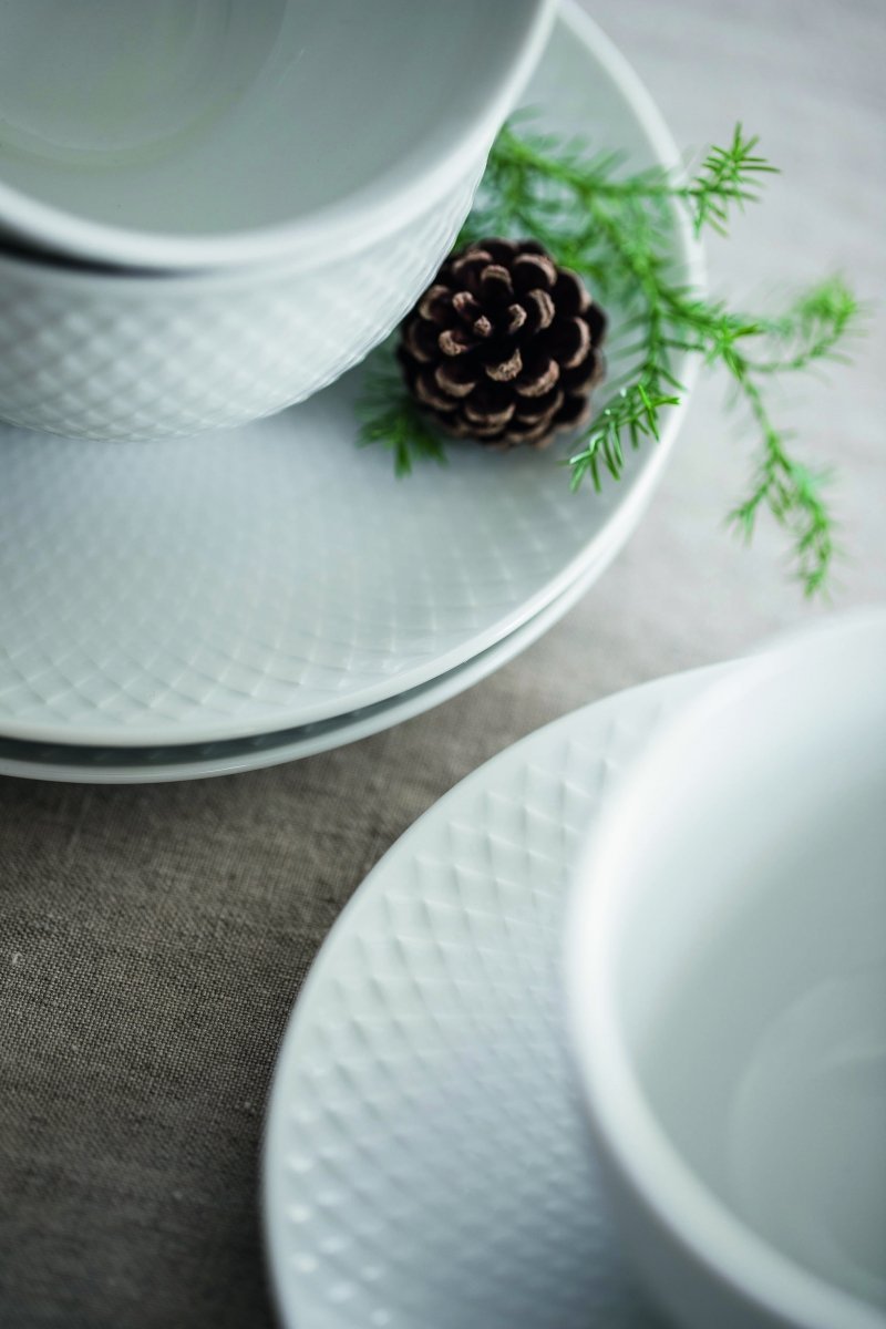  Lyngby Porcelain RHOMBE Filiżanka ze Spodkiem 240 ml