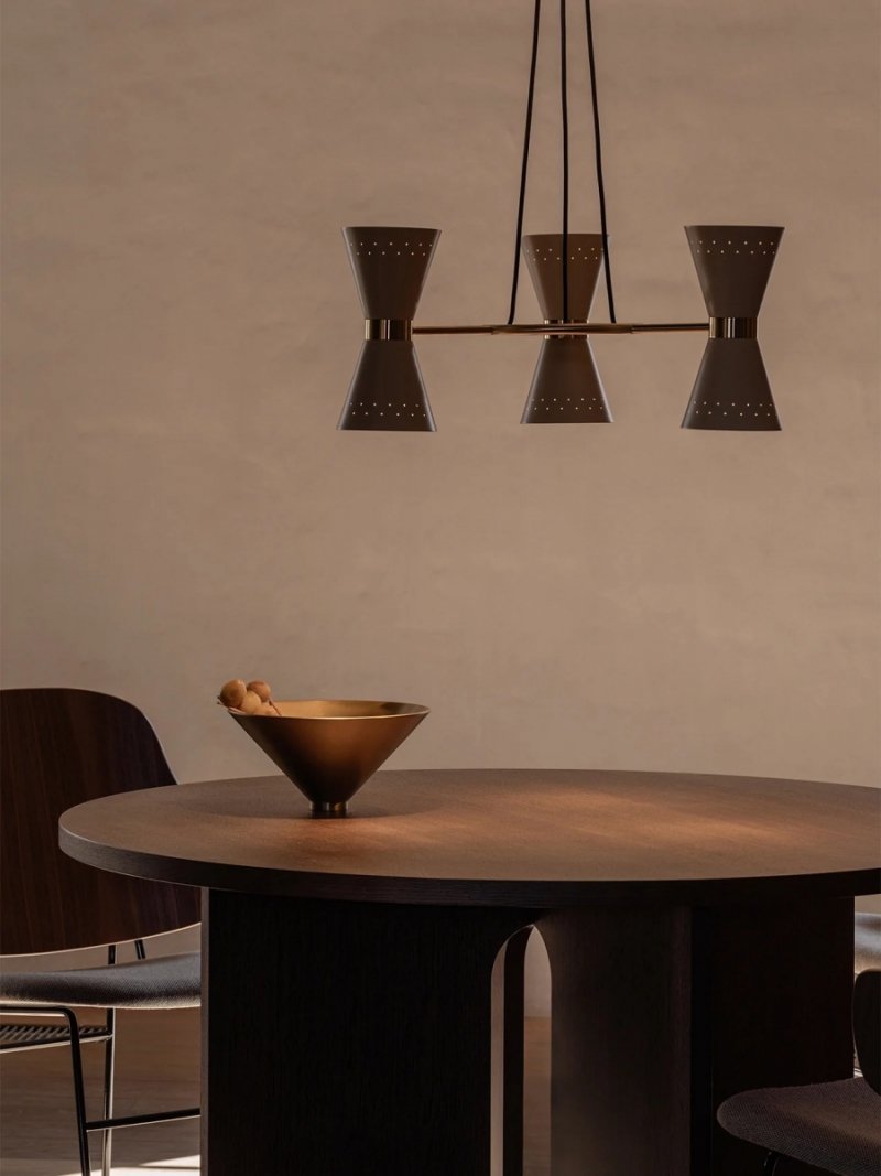 Audo COLLECTOR Żyrandol - 3 Lampy / Kremowy - Złoty