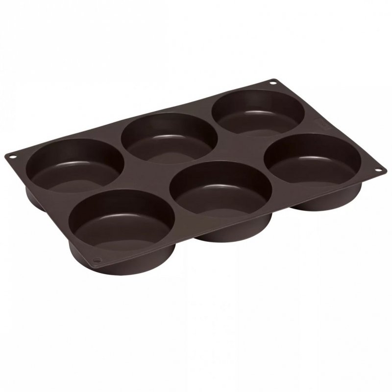 Lurch FLEXI FORM Silikonowa Forma do Bułek Burgerów 10 cm Brązowa