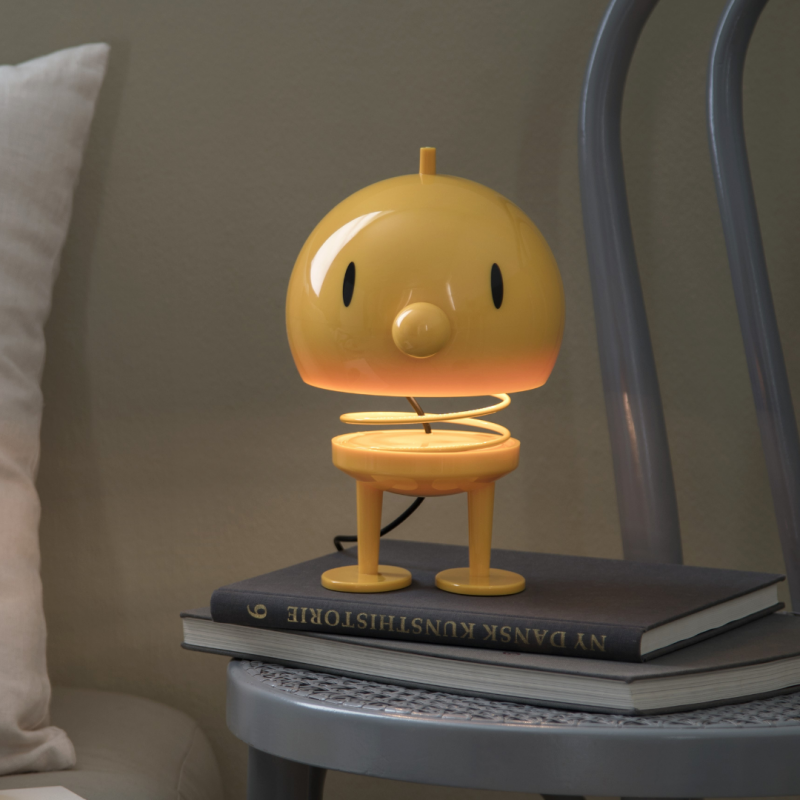 Hoptimist BUMBLE Lampa Stołowa - Figurka Optymisty XL Żółta
