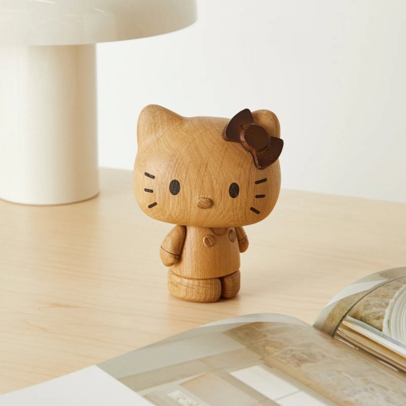 boyhood HELLO KITTY Figurka z Drewna Dębowego