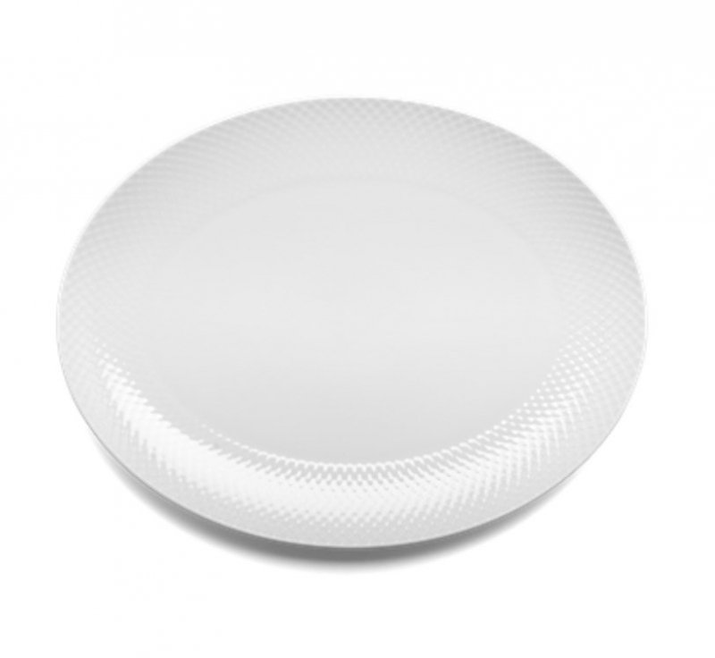 Lyngby Porcelain RHOMBE Patera do Serwowania 35 cm / Biała