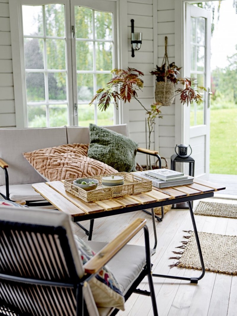 Bloomingville HAMPTON Sofa Ogrodowa / Czarna
