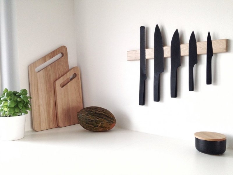 NUR Design Studio JOVI Magnetyczna Listwa na Noże - Dąb Naturalny