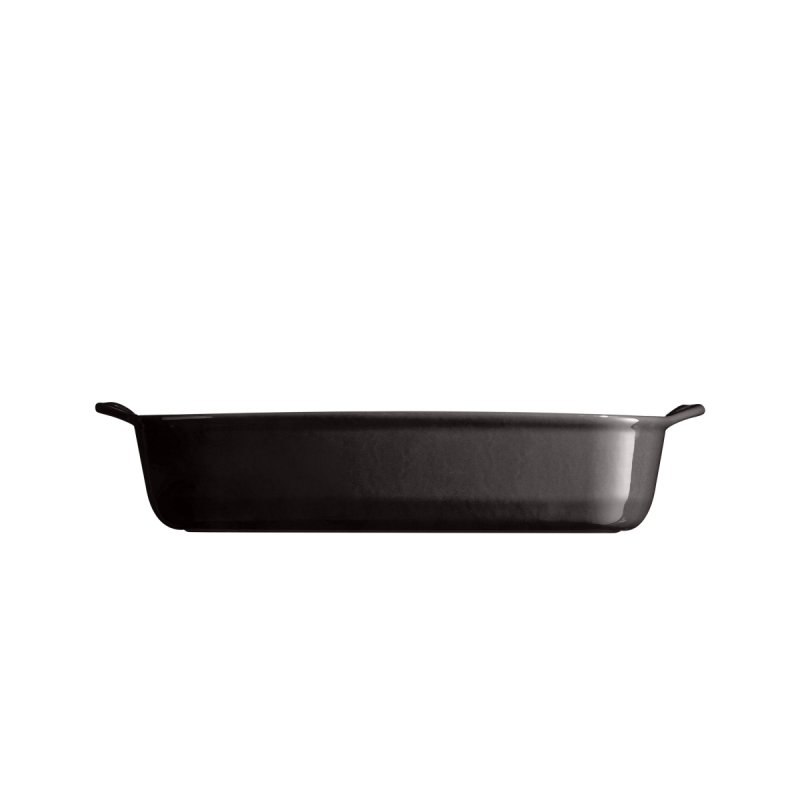 Emile Henry NATURAL CHIC Prostokątna Forma - Naczynie do Zapiekania 36,5x23,5 cm / Czarne