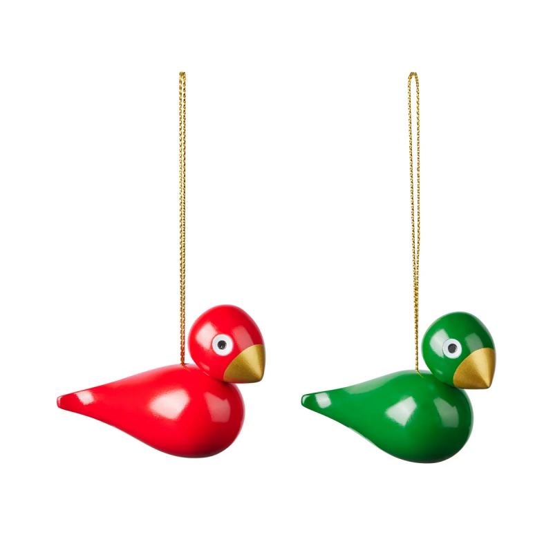 Kay Bojesen SONGBIRD Świąteczne Ptaszki - Zawieszki / 2 Szt.