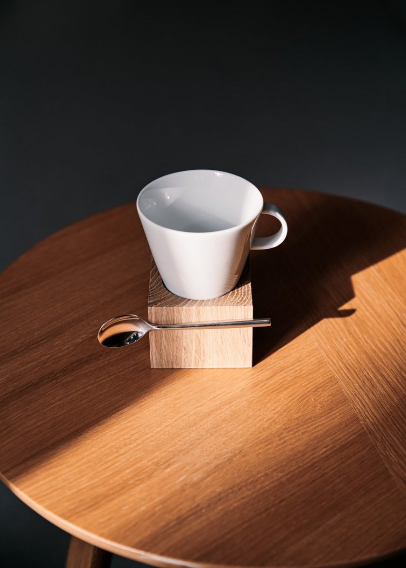 Clap Design CUBE Filiżanka / Zestaw do Kawy Lungo 145 ml Biały