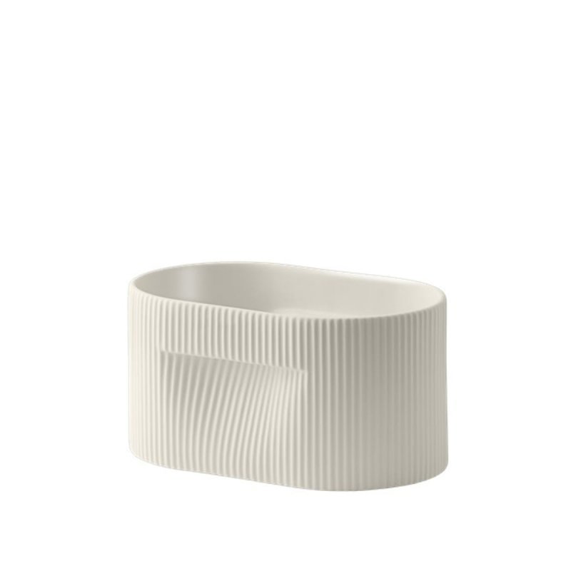Muuto RIDGE Ceramiczna Doniczka do Kwiatów 13 cm / Biała