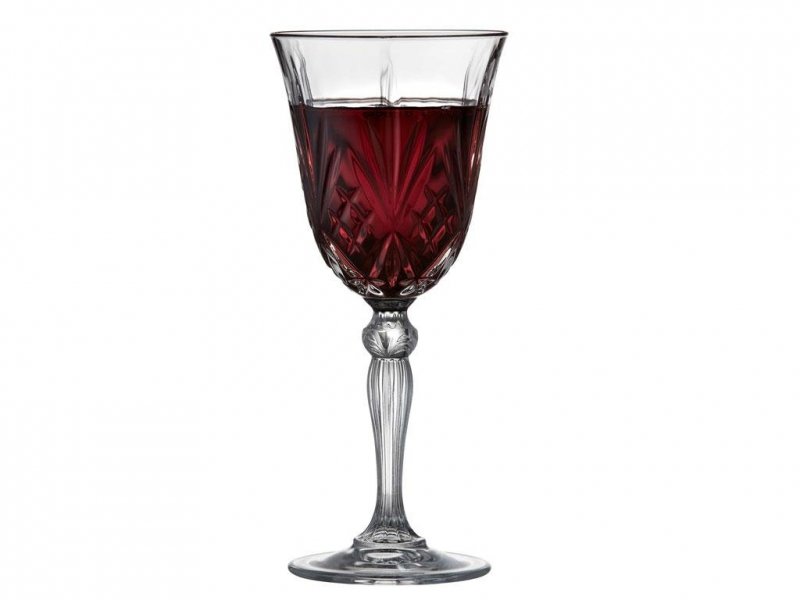 Lyngby Glass MELODIA Kryształowe Kieliszki do Czerwonego Wina 270 ml 4 Szt.
