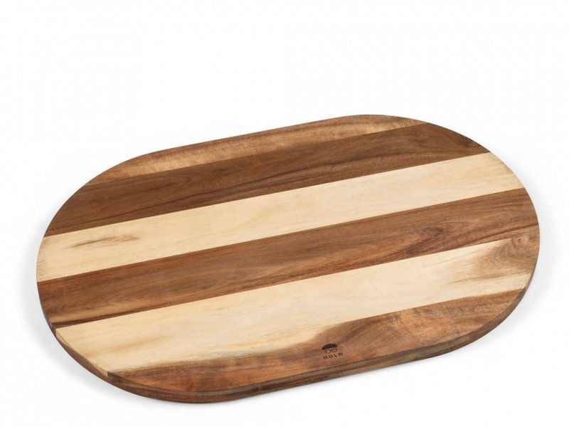 Holm WOODEN Drewniana Deska do Krojenia i Serwowania - Owalna
