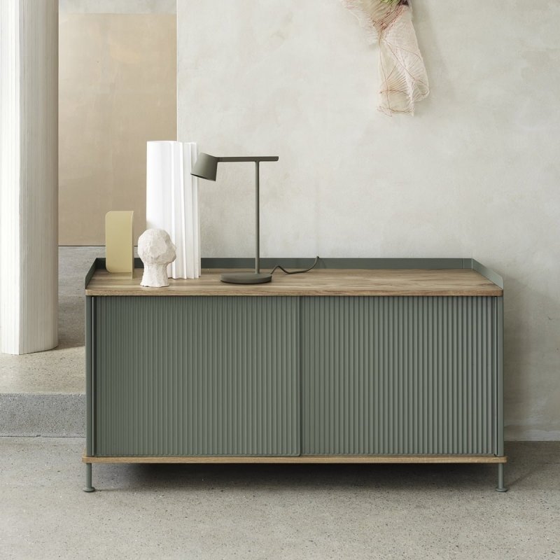 Muuto ENFOLD Komoda Niska 124 cm Szara