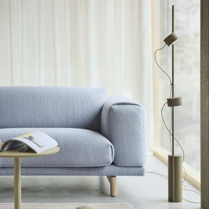Muuto POST Lampa Stojąca - Podłogowa / Brązowozielona