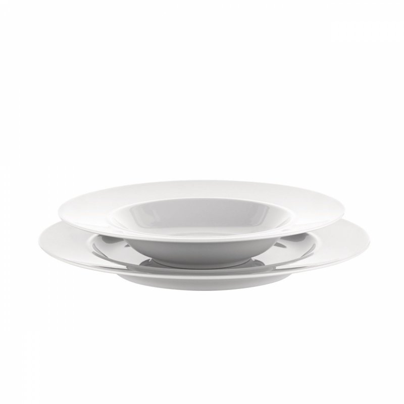 Alessi LA BELLA TAVOLA Talerz do Zupy 23 cm 4 Szt. / Biały