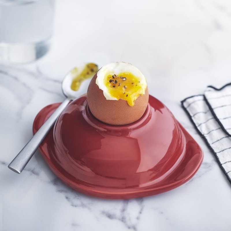 Emile Henry KITCHEN Ceramiczne Naczynie do Zapiekania i Serwowania Jajek 300 ml / Morski