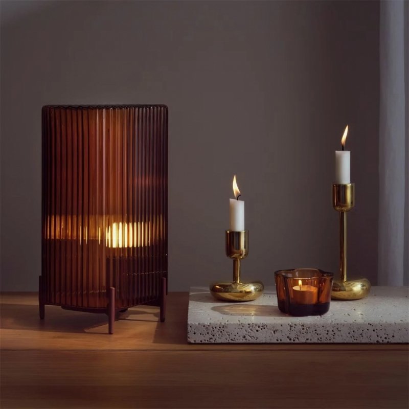 Iittala NAPPULA Świecznik 2 Szt. / Polerowany Mosiądz