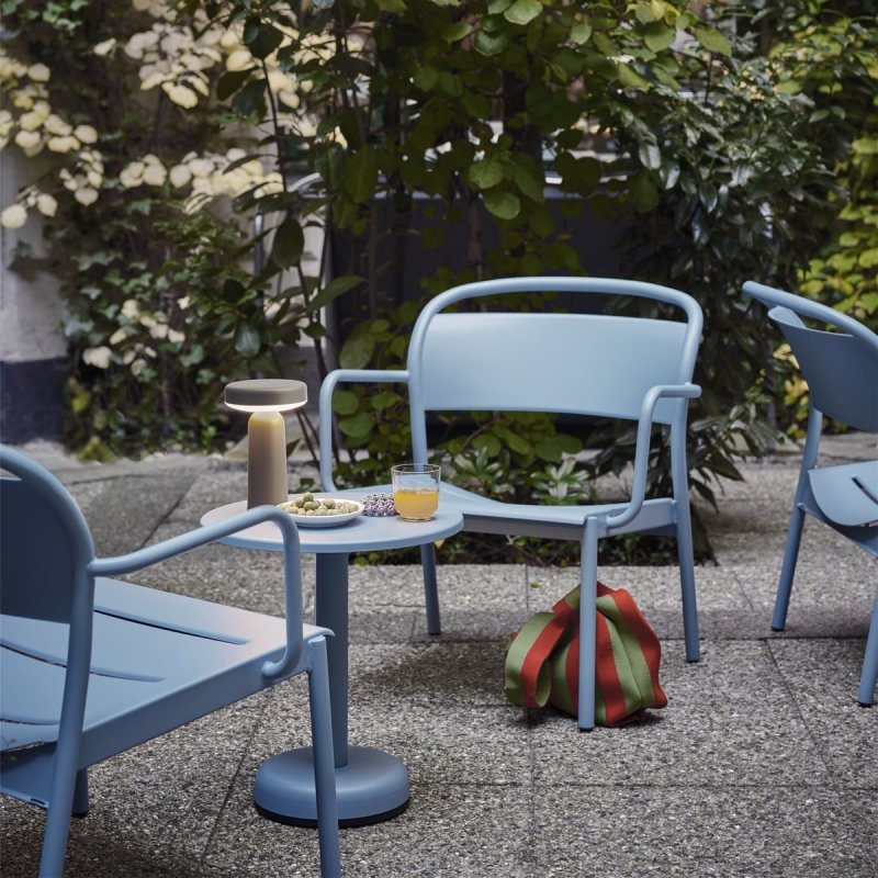 Muuto LINEAR OUTDOOR Stalowy Stolik Kawowy Ogrodowy - Zewnętrzny / Ciemnozielony