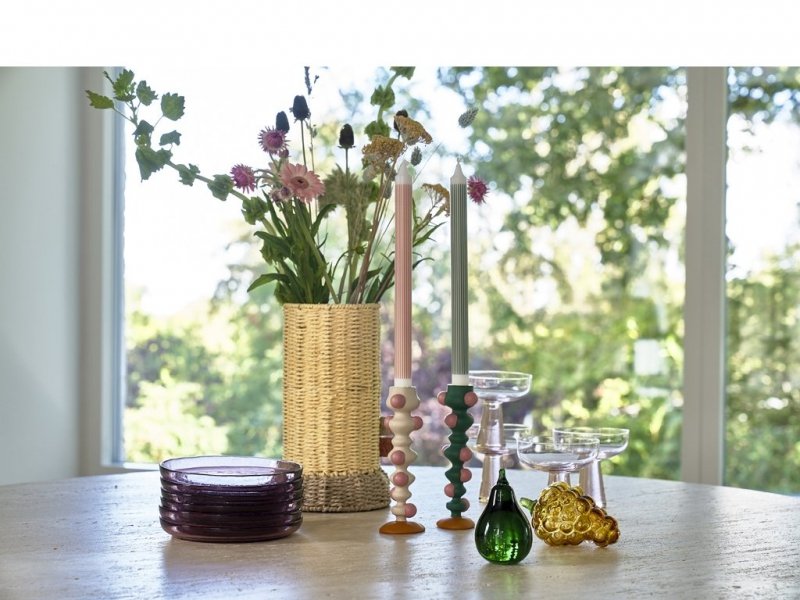 Villa Denmark STYLES Kolorowy Wazon do Kwiatów 28 cm / Żółty