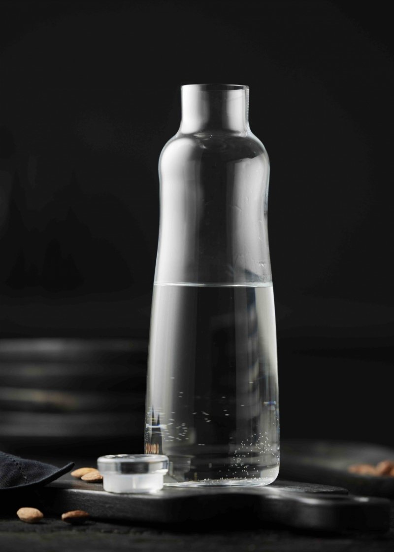 Lyngby Glas ZERO Karafka z Korkiem do Wody 1,1 l / Szkło Kryształowe