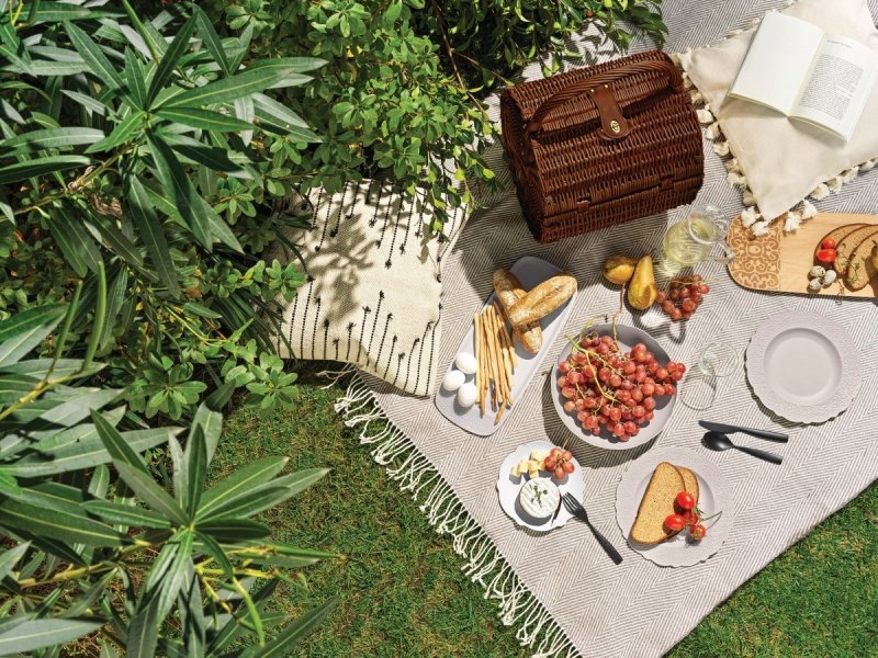 Alessi DRESSED - EN PLEIN AIR Kubek Piknikowy z Melaminy 300 ml 4 Szt. Szary