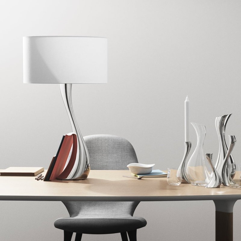Georg Jensen COBRA Lampa Stołowa 72 cm Biała