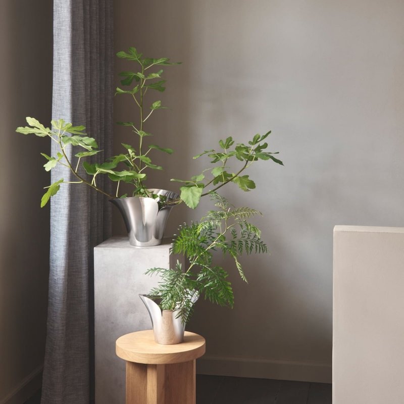 Georg Jensen BLOOM BOTANICA Stalowa Doniczka do Kwiatów 14 cm Polerowna