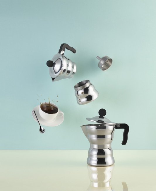 A di Alessi MOKA Kawiarka - Zaparzacz do Espresso 70 ml