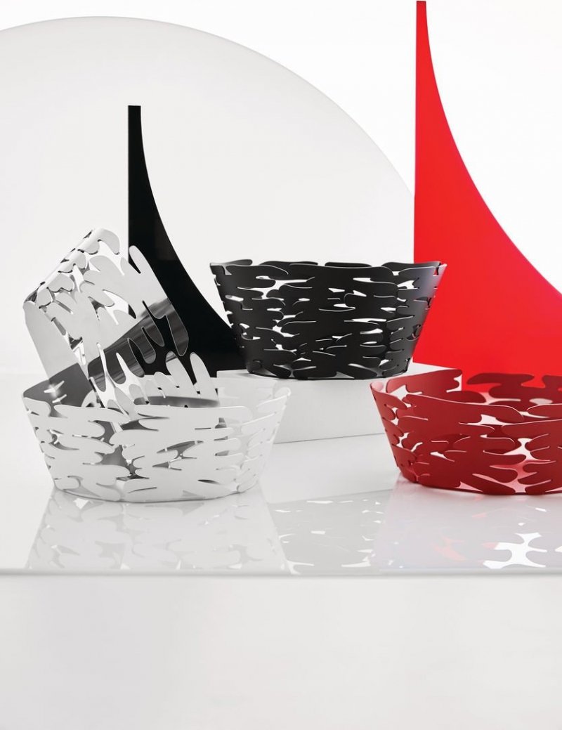 Alessi BARKET Misa - Kosz na Owoce 21 cm Biały