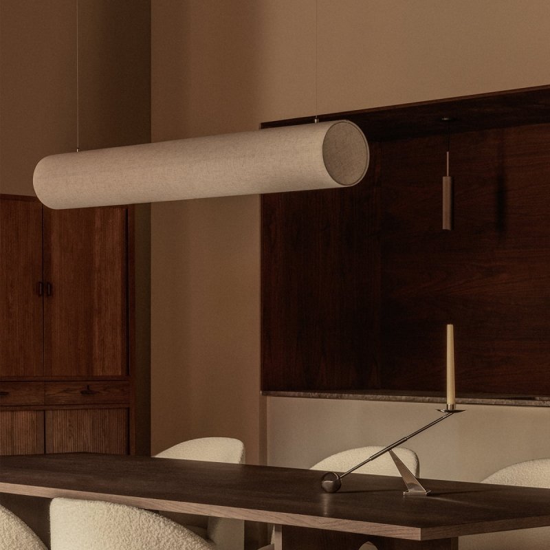 Audo HASHIRA Lampa Wisząca 140 cm / Beżowa
