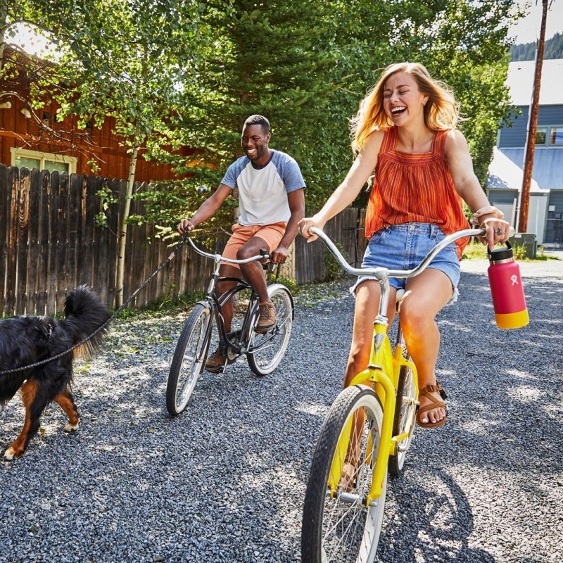 Hydro Flask WIDE MOUTH Stalowa Butelka Termiczna do Wody 940 ml z Ustnikiem / Pomarańczowa