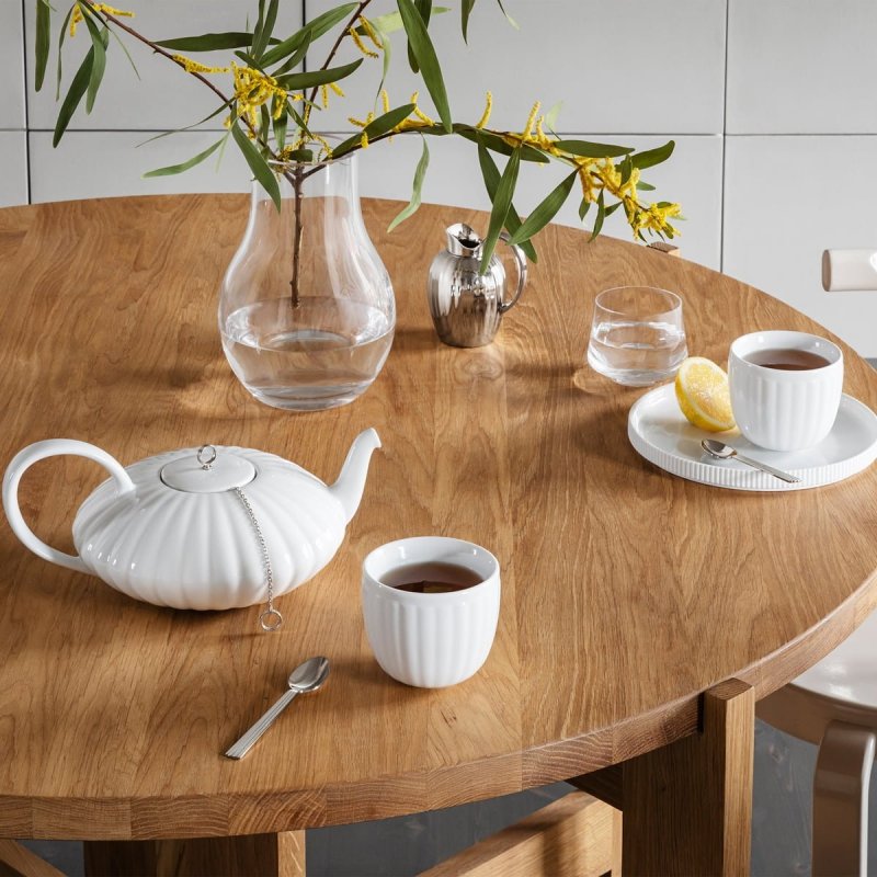 Georg Jensen BERNADOTTE Dzbanek do Herbaty 1,2 l Biały