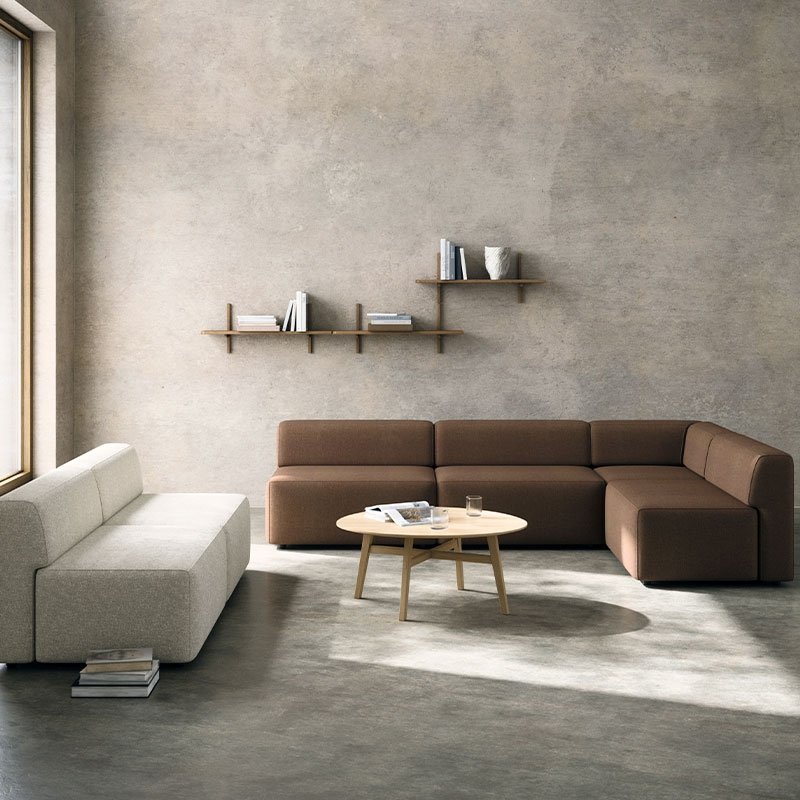 Andersen Furniture A-LIGHT Półka Ścienna 90 cm / Ciemny Dąb