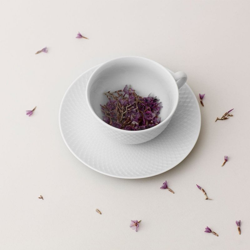  Lyngby Porcelain RHOMBE Filiżanka ze Spodkiem 240 ml