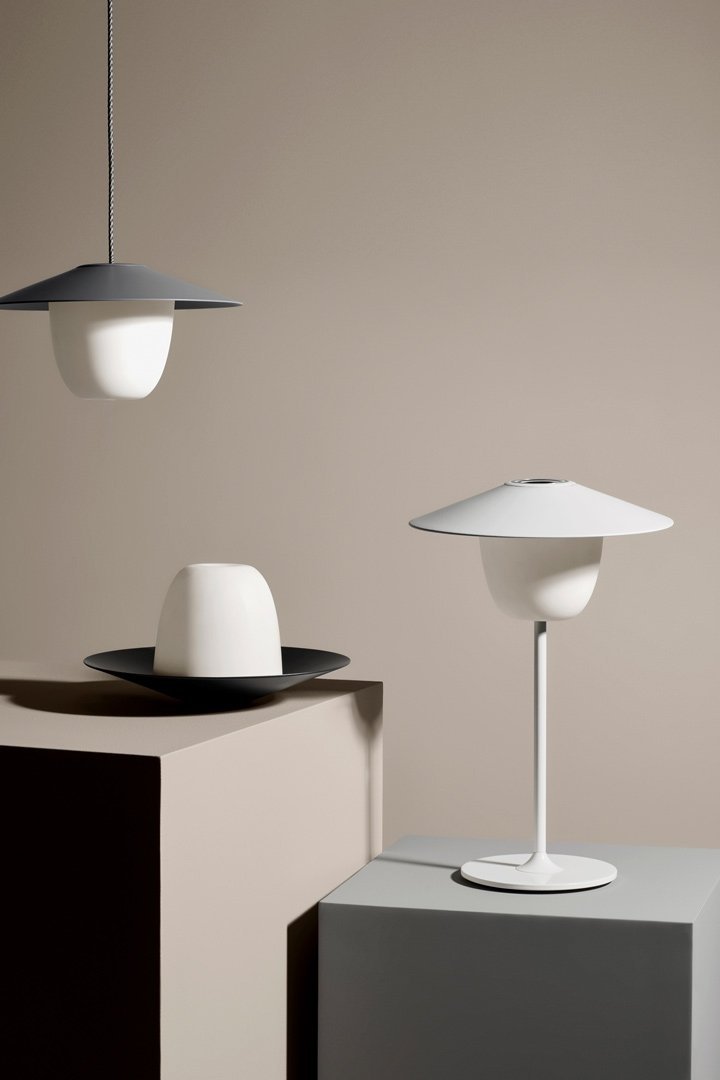 Blomus ANI Bezprzewodowa Lampa LED 2w1 Stołowa/Wisząca 33 cm Bark