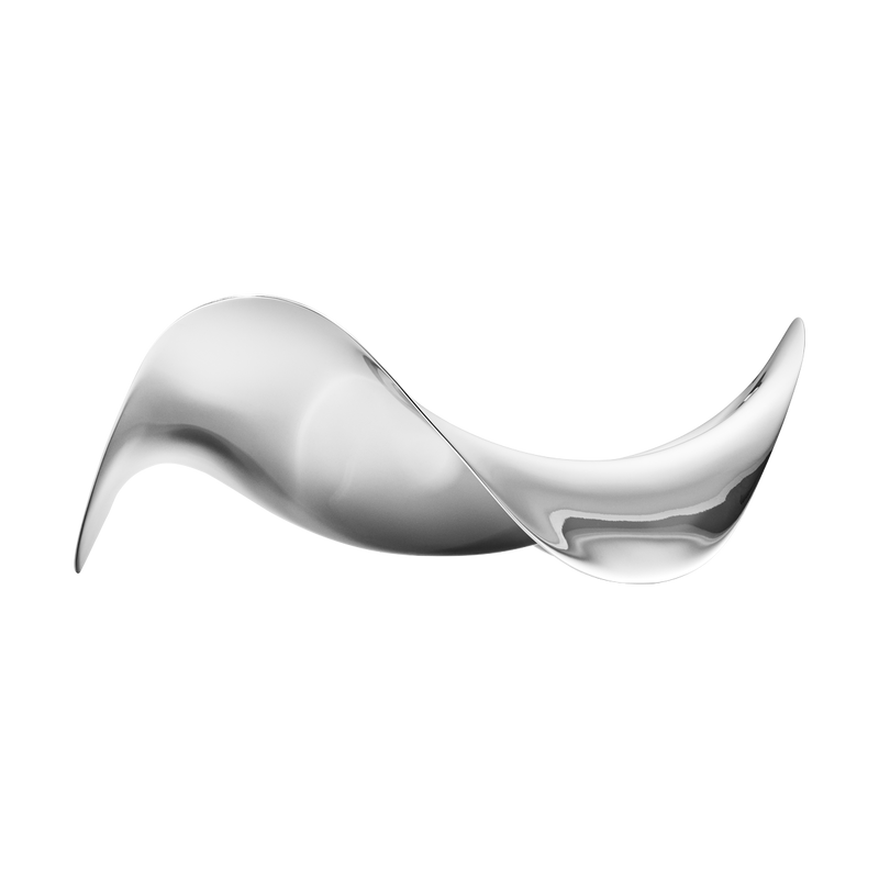 Georg Jensen COBRA Stalowa Misa Dekoracyjna 19 cm / Srebrna Polerowana