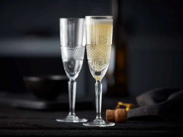 Lyngby Glass BRILLANTE Kryształowe Kieliszki do Szampana 190 ml OUTLET