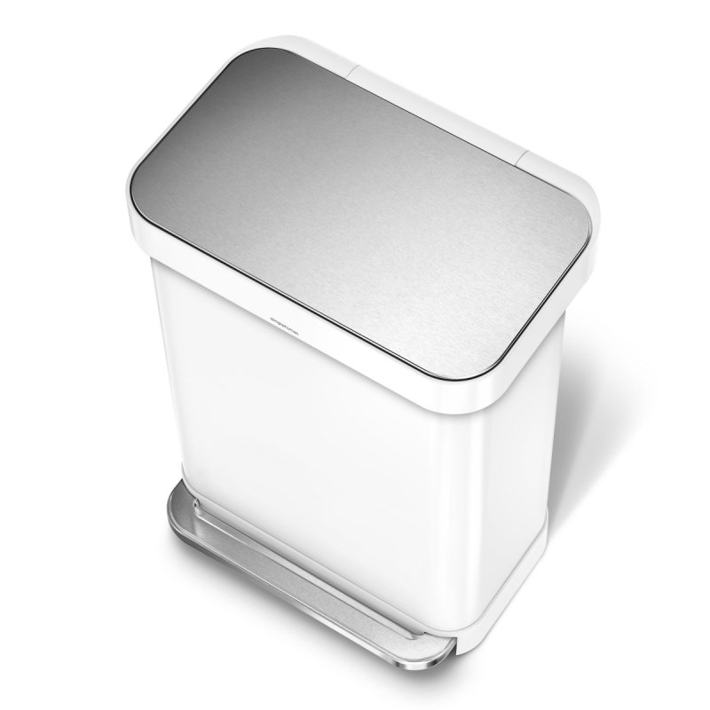 simplehuman LINER POCKET Kosz Pedałowy 55 l / Biały