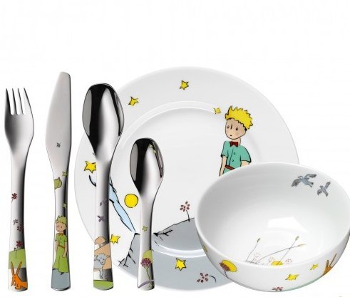 WMF Zestaw dla Dzieci - Sztućce + Porcelana 6 El. - Mały Książe