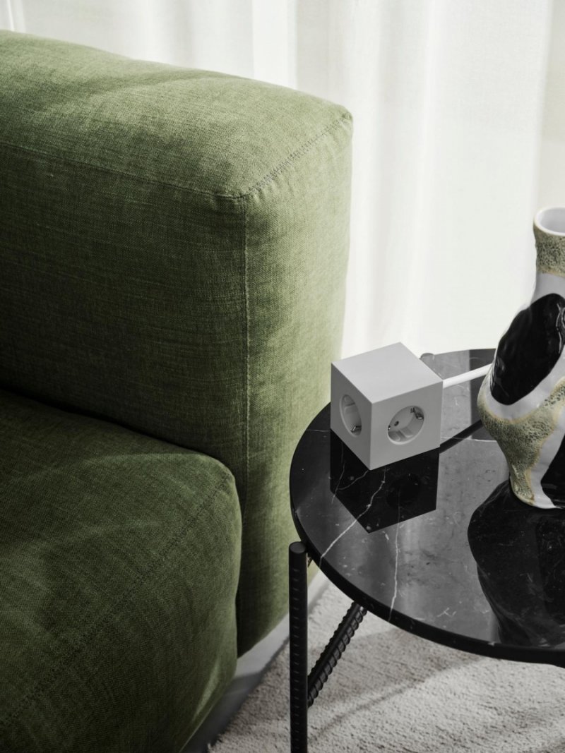 Avolt SQUARE 1 Listwa Zasilająca z Podwójnym USB-C i Magnetyczną Podstawą 3 m / Czarny