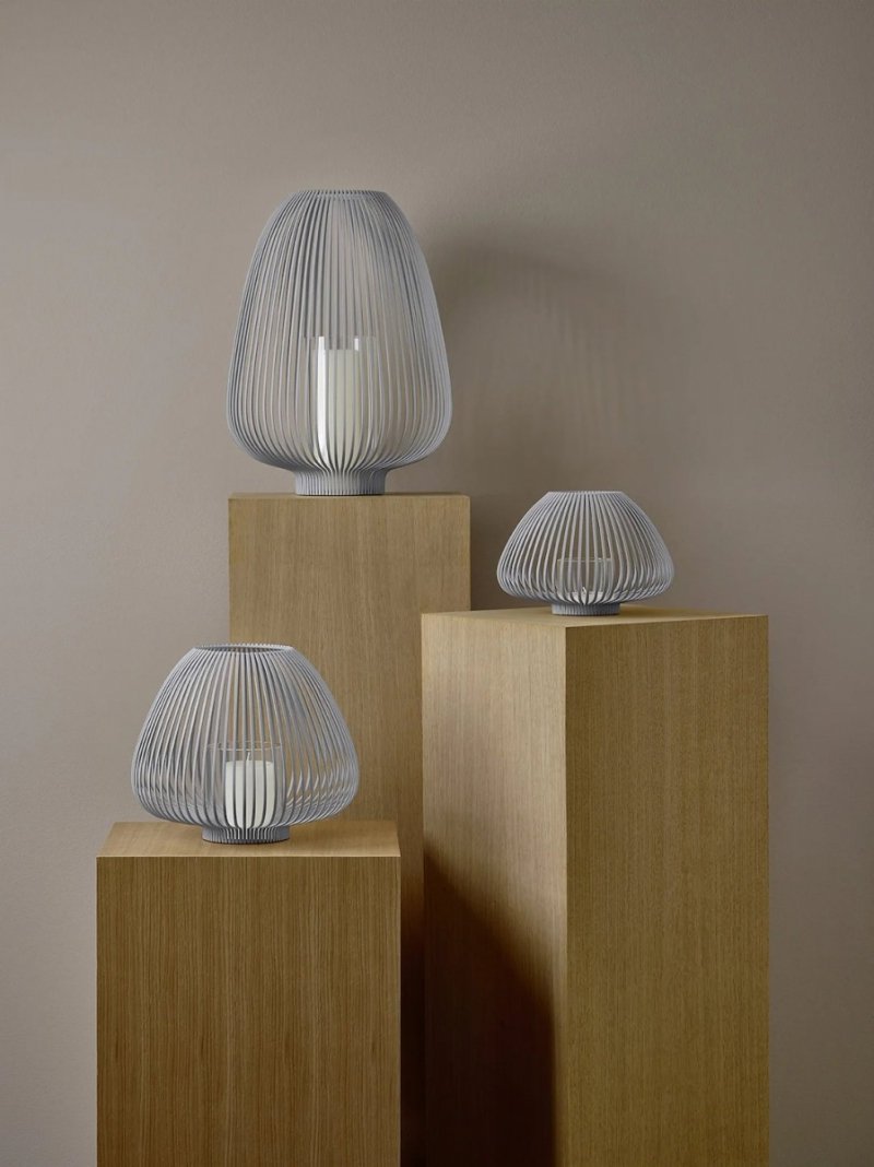 Blomus LYVA Lampion 17 cm / Szary Steel Gray