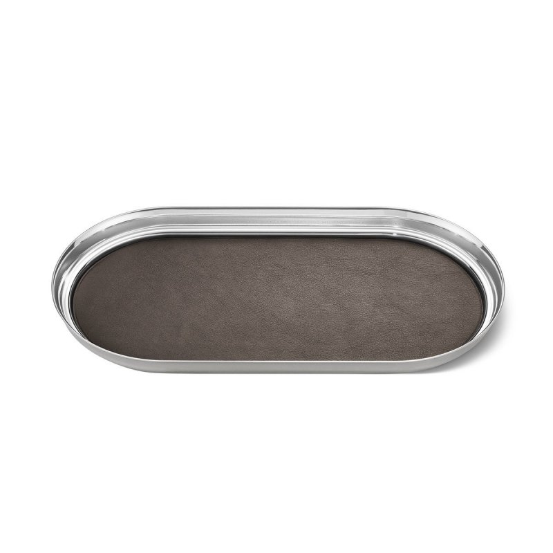 Georg Jensen MANHATTAN Taca ze Skórzaną Wkładką