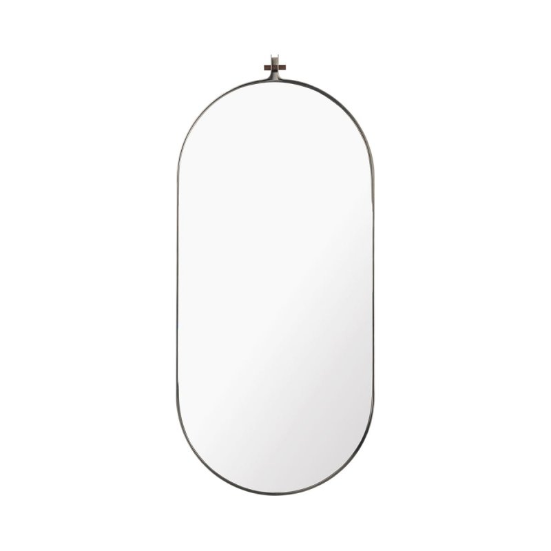 Kristina dam studio CAPSULE Lustro Ścienne Owalne 100 cm / Stalowa Rama