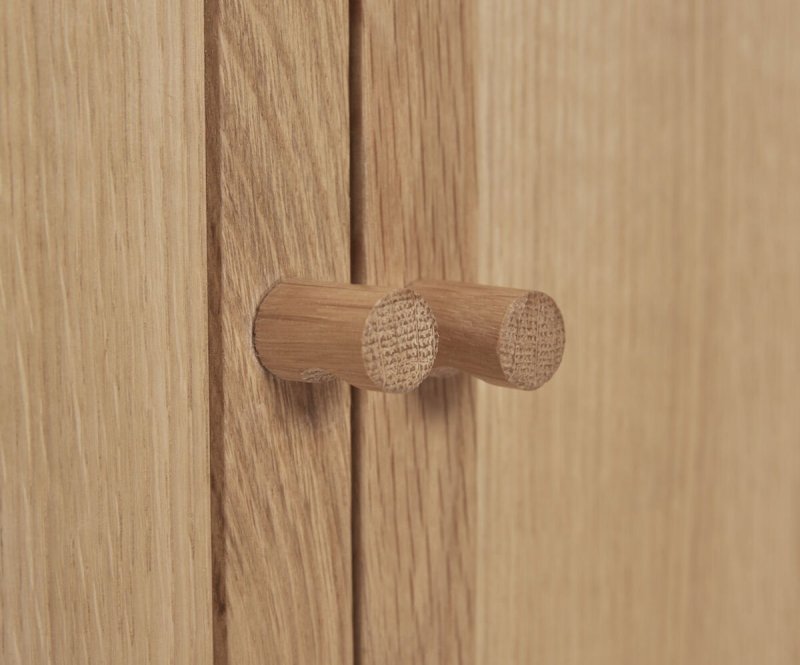 Hubsch CANDOUR Konsola Dębowa 90 cm