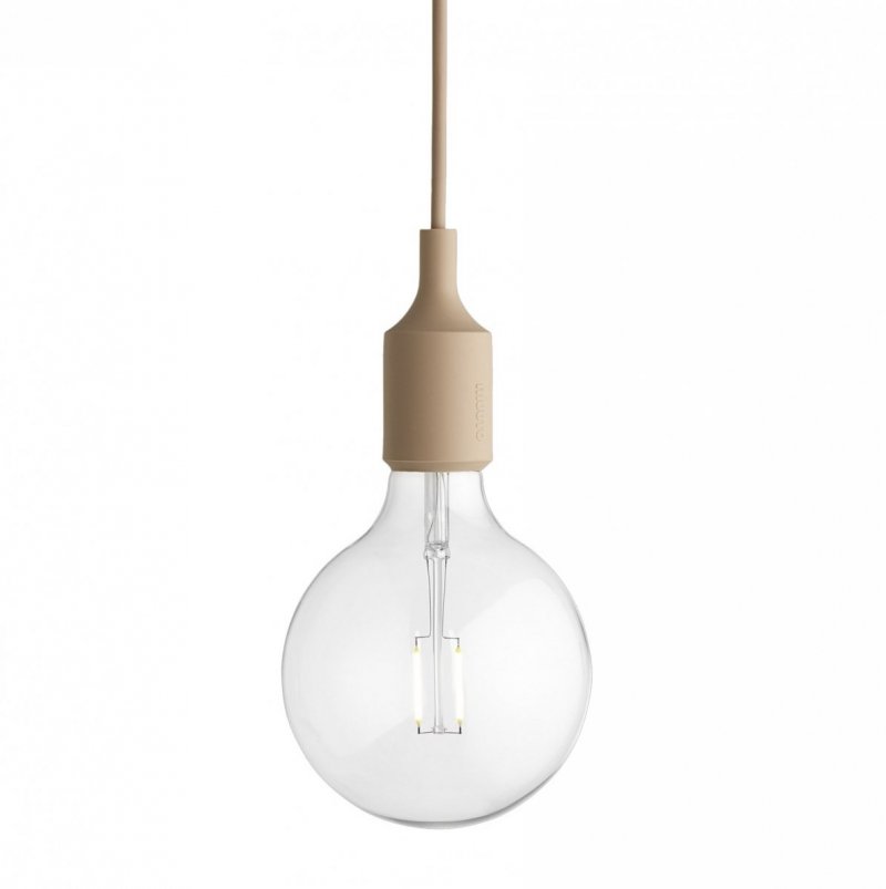 Muuto E27 Lampa Żarówka LED - Beige Rose / Beżowo Różowa