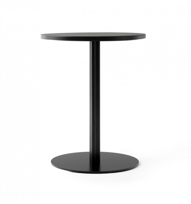 Menu HARBOUR COLUMN Stół Okrągły 60 cm Blat Linoleum - Czarny